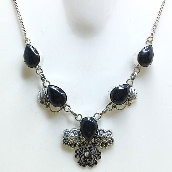 Black Onyx Chain Necklace