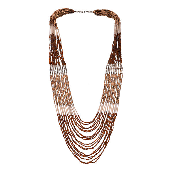 Radiant Brown Chunky Necklace