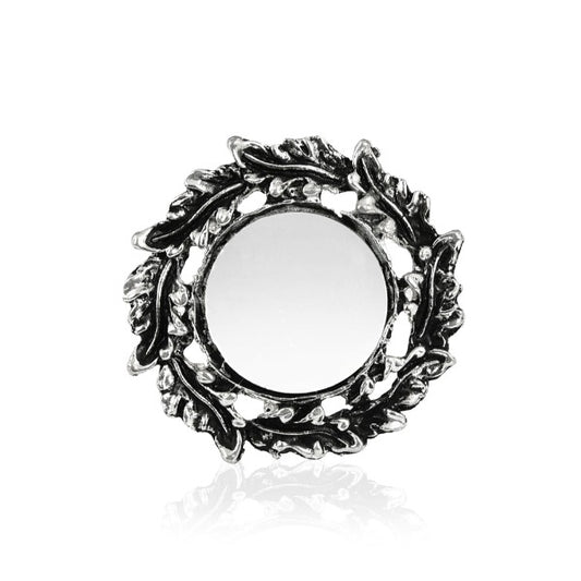 Oxidized Mirror Oxidized Adjustable Ring
