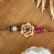 Antique Floral Design Handmade Rakhi