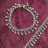White Silver Look Anklet For women and girls