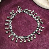 White Silver Look Anklet For women and girls