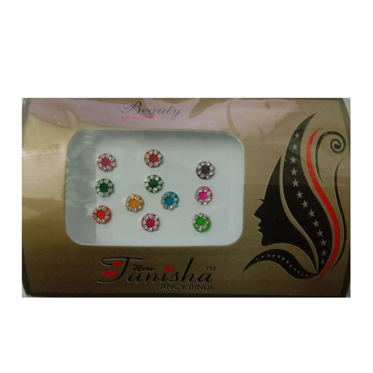 Round Shimmering Stone Multi Color Bindis