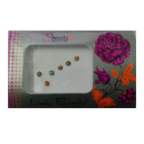 Multi Color Bindis With Golden Stones