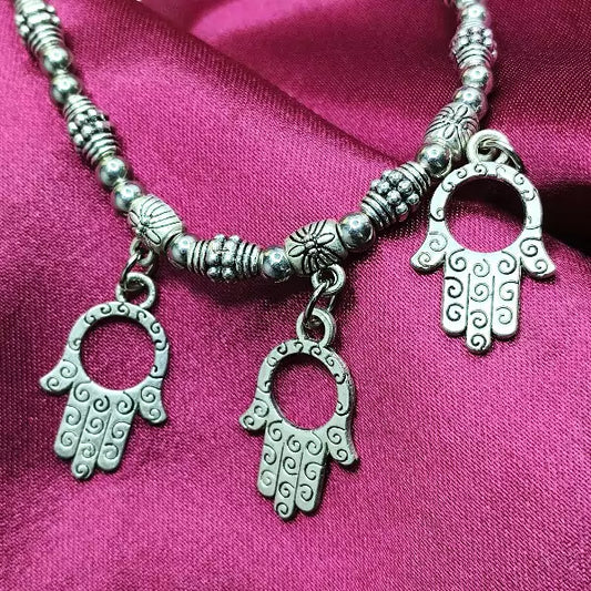 Hamsa German Silver Bracelet