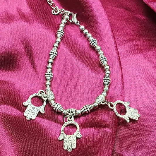 Hamsa German Silver Bracelet