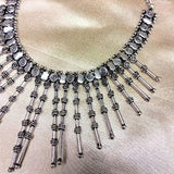 Oxidized Silver Afghani Necklace