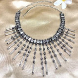 Oxidized Silver Afghani Necklace