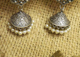 Oxidized Indian Jhumka Earrings