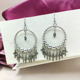 Unique Style Earring With Cross Beads