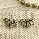 Flower Design  Kundan Dangle Earrings