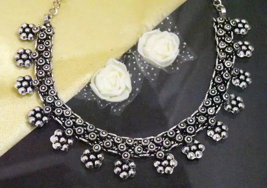 Trendy Oxidized Necklace
