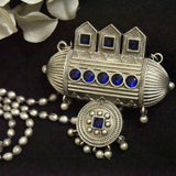 Blue Stone Dainty Necklace Earring Set
