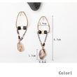 Chain earring with drop stone - The Fineworld