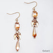 Gold Plated Beautiful Crystals Dangle & Drop Earrings - The Fineworld