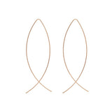 Golden wire earring for girls - The Fineworld