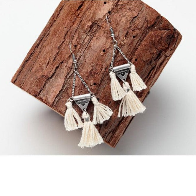 Trendy earrings with tassels for women - The Fineworld