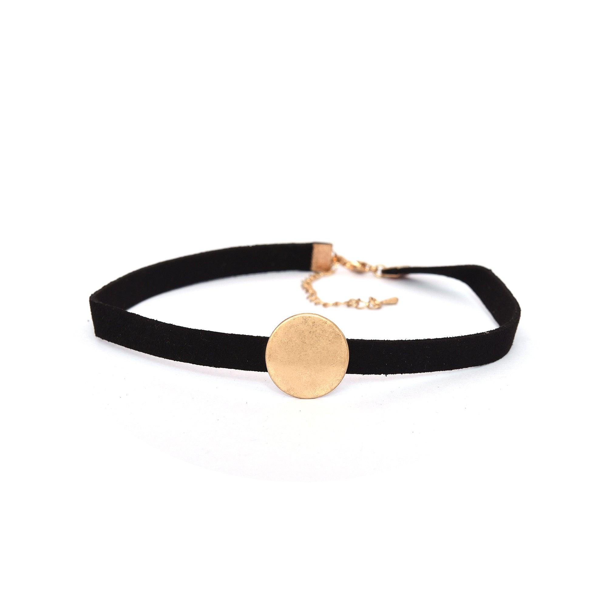 Trendy leather choker necklace free shipping - The Fineworld