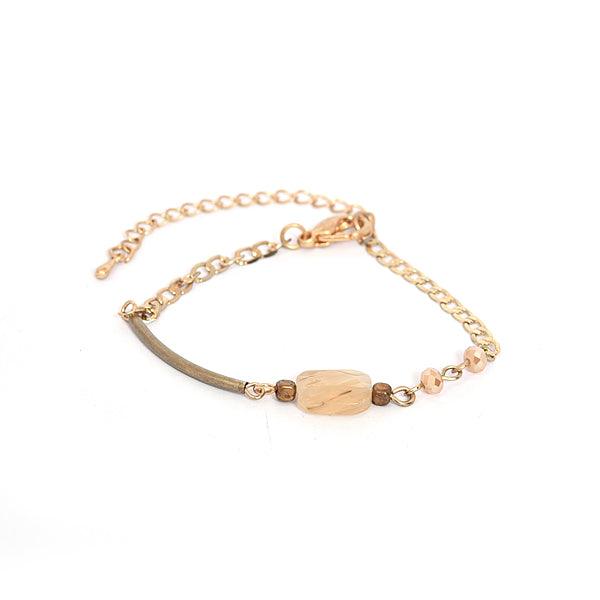 Natural Stone Gold Coated Bracelet for Women - The Fineworld