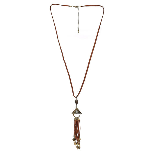 Trendy bronze necklace online with Boho pendant - The Fineworld