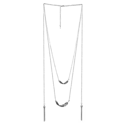 Fashionable necklaces in latest designs at cheap prices - Silver - The Fineworld