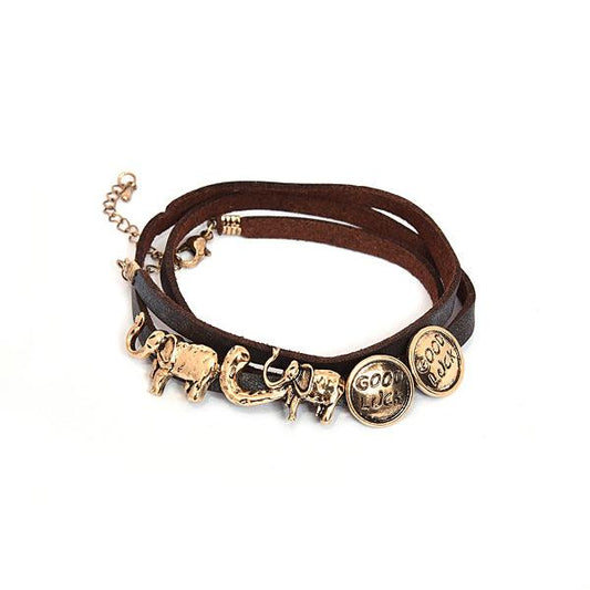 Trendy hand crafted leather bracelet - The Fineworld