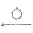 Oxidized chain fashion anklet - The Fineworld