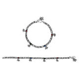Oxidized look anklet for women and girls - The Fineworld