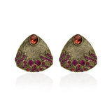 Pink Stone Stud Earrings - The Fineworld