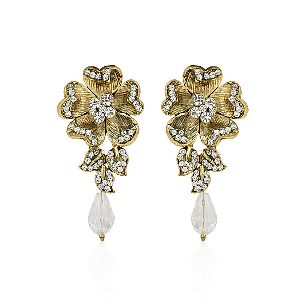 Contemporary Designer Floral Earrings - The Fineworld