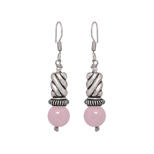 Light Pink silver drop earrings that are perfect