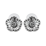 Studs in Oxidized German Silver earrings - The Fineworld