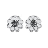 Classy flower designed German silver earrings - The Fineworld
