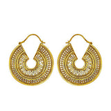 Gold-Plated Hued German Silver hoop style Earrings - The Fineworld