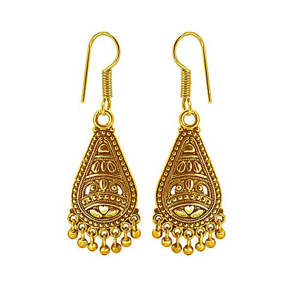 Gold Plated Danglers and Drop Earrings - The Fineworld