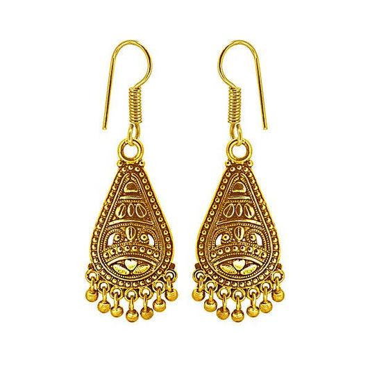Gold Plated Danglers and Drop Earrings - The Fineworld