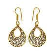 Traditional Golden Floral Earrings - The Fineworld