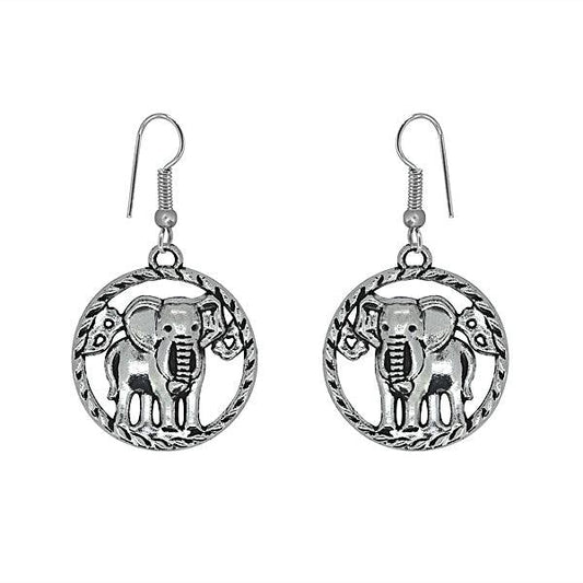 Cute elephant designed drop earrings - The Fineworld