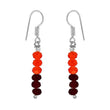 Orange and red beads earring for women - The Fineworld