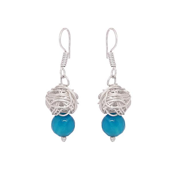 Contemporary And Stylish blue Drop Earrings - The Fineworld