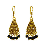 Vintage look black beads earring - The Fineworld
