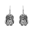 Owl designed oxidized silver earring for women - The Fineworld