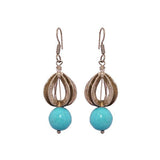 Copper metal with baby turquoise Colour single stone - The Fineworld