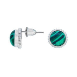 Shaded Green Color Stud Earring - The Fineworld