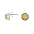 Yellow Color Stud Earring - The Fineworld