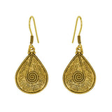 Gold Plated Small German Silver Earring - The Fineworld
