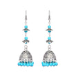 Oxidized Silver earrings with beads for women and girls - The Fineworld