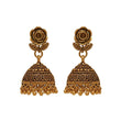 Ethnic Oxidized Gold Drop earrings for weddings and parties - The Fineworld