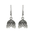 Funky black silver earrings online at affordable price in India - The Fineworld