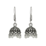 Funky black silver earrings online at affordable price in India - The Fineworld